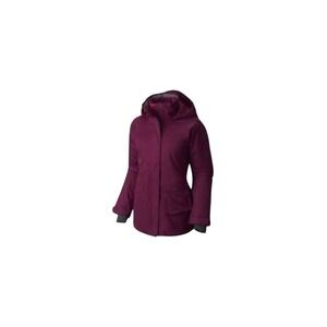 Mountain Hardwear Barnaby Burgundy RECCO Hooded Ski Snowboard Jacket Women Small